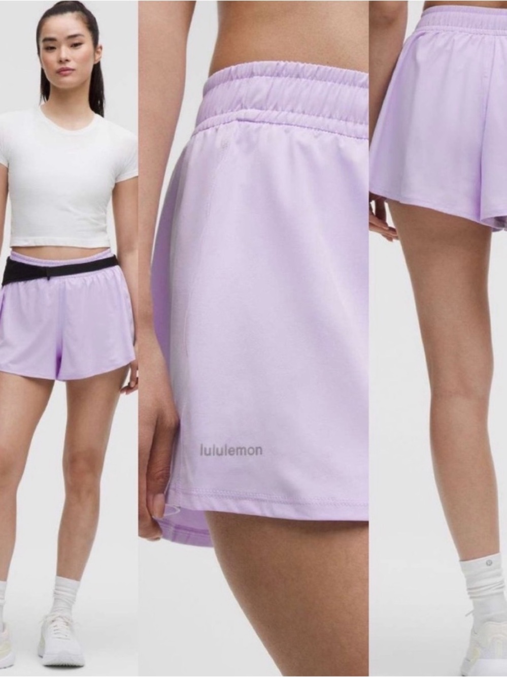 Lululemon Pace Crush High-Rise
Short 2.5" size Medium - lavender frost